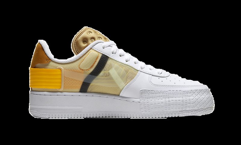 Air Force 1 Low Drop Tyyppi Valkoinen Kullakeltainen
