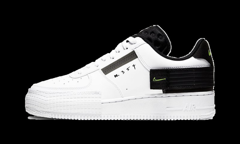 Air Force 1 Low Drop Tyyppi Valkoinen Musta Volt