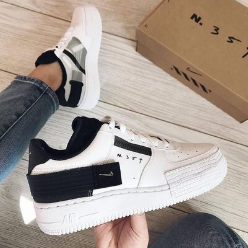 Air Force 1 Low Drop Tyyppi Valkoinen Musta Volt
