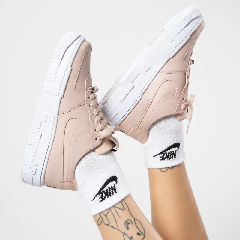 Air Force 1 Matalapikselinen Hiukkainen Beige
