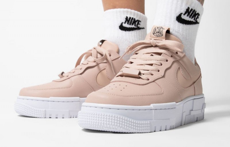 Air Force 1 Matalapikselinen Hiukkainen Beige