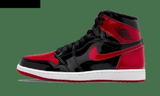 Air Jordan 1 High Og Patentti Kasvatettu