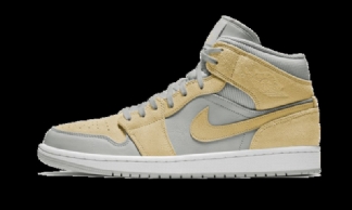 Air Jordan 1 Keskeiset Teksturit Keltainen