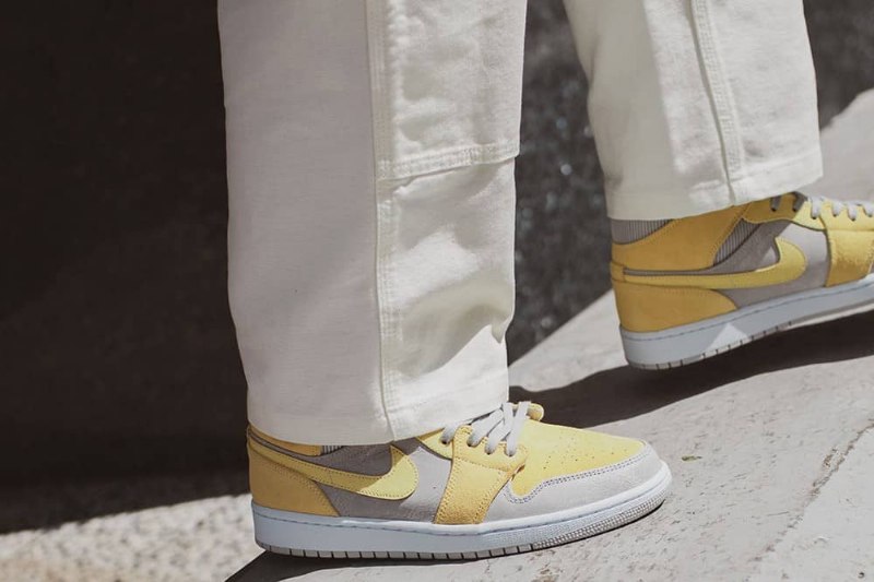 Air Jordan 1 Keskeiset Teksturit Keltainen