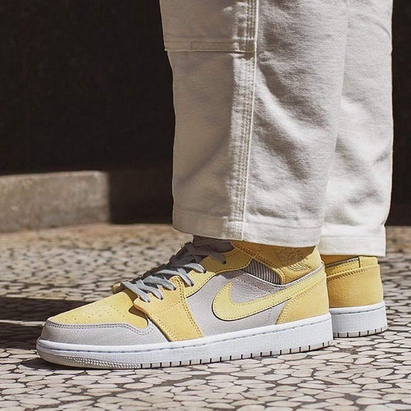 Air Jordan 1 Keskeiset Teksturit Keltainen