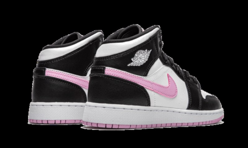 Air Jordan 1 Keskinvalkoinen Musta Vaalea Arktinen Pinkki