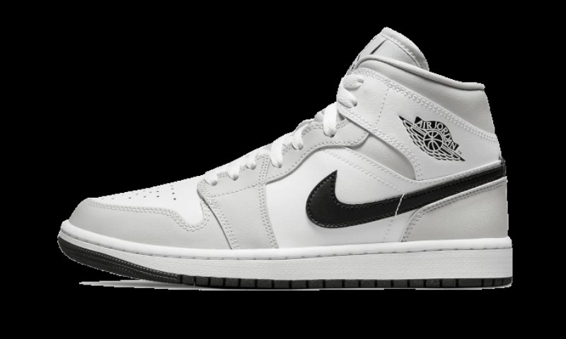 Air Jordan 1 Keskinvalkoinen Vaaleen Savuharmaa