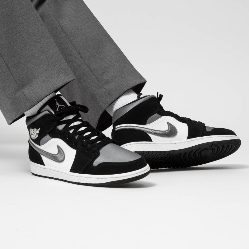 Air Jordan 1 Keskipatinin Harmaa Toe