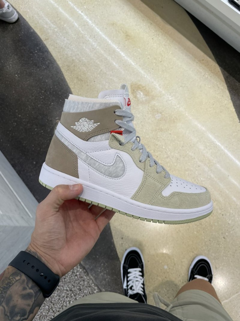 Air Jordan 1 Korkea Zoom Air cmft Olive Aura
