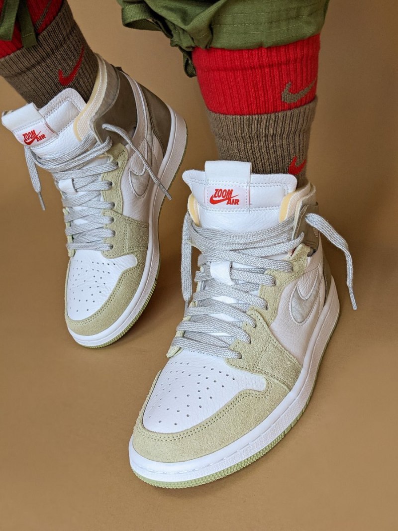 Air Jordan 1 Korkea Zoom Air cmft Olive Aura