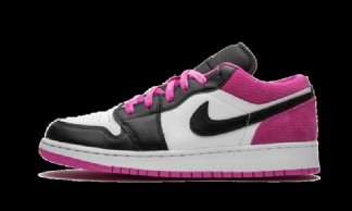 Air Jordan 1 Low Black Active Fuchsia