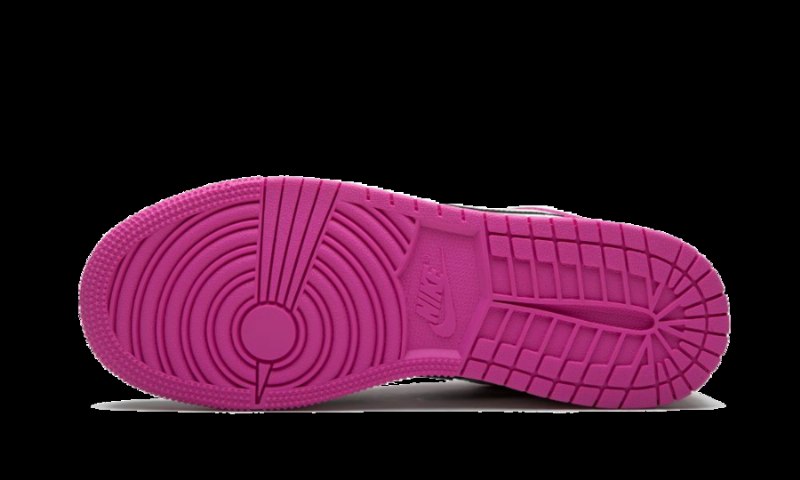 Air Jordan 1 Low Black Active Fuchsia