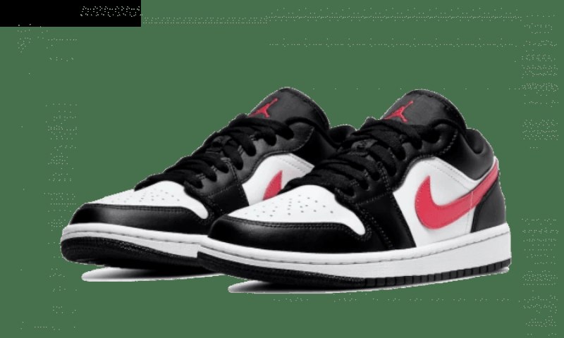Air Jordan 1 Low Black Siren Punainen