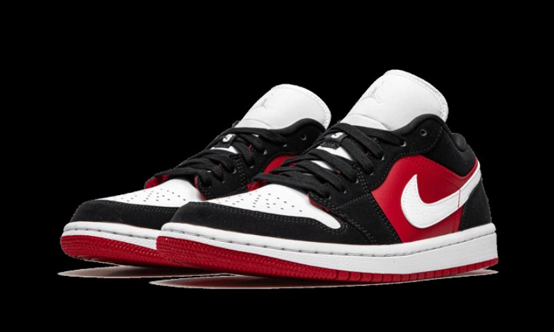 Air Jordan 1 Low Black White Gym Red