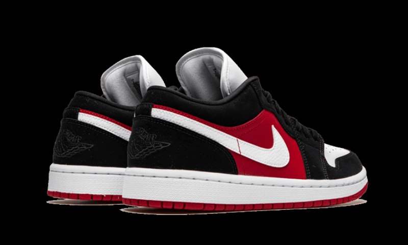 Air Jordan 1 Low Black White Gym Red