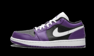 Air Jordan 1 Low Court Purple Black
