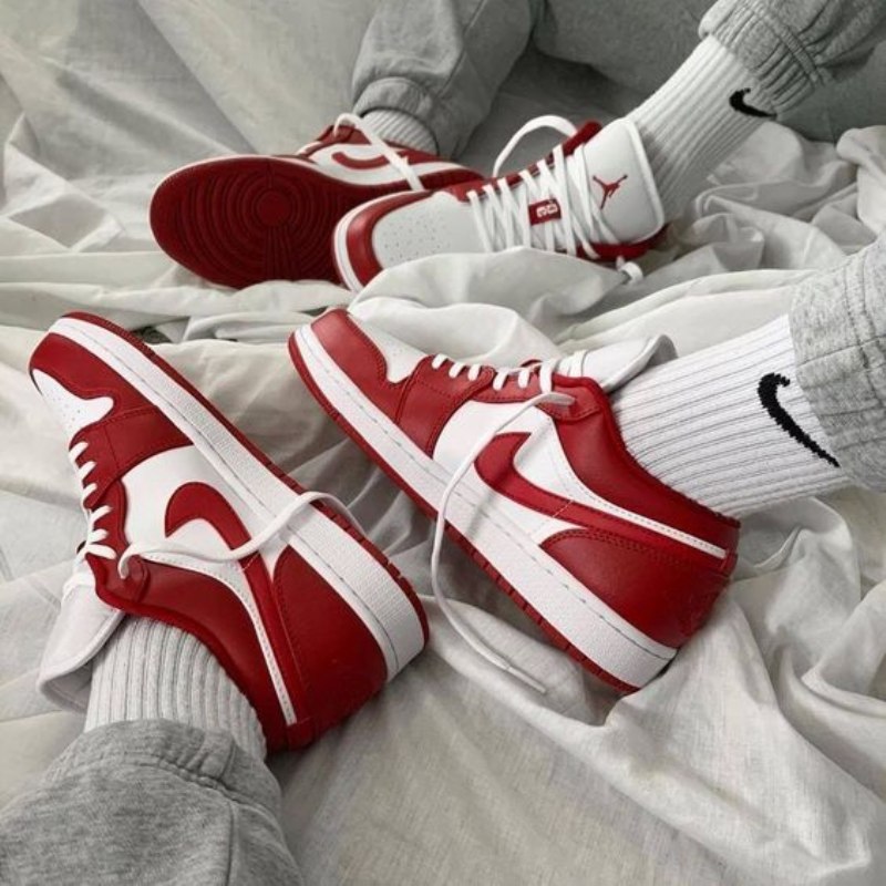 Air Jordan 1 Low Gym Punainen Valkoinen