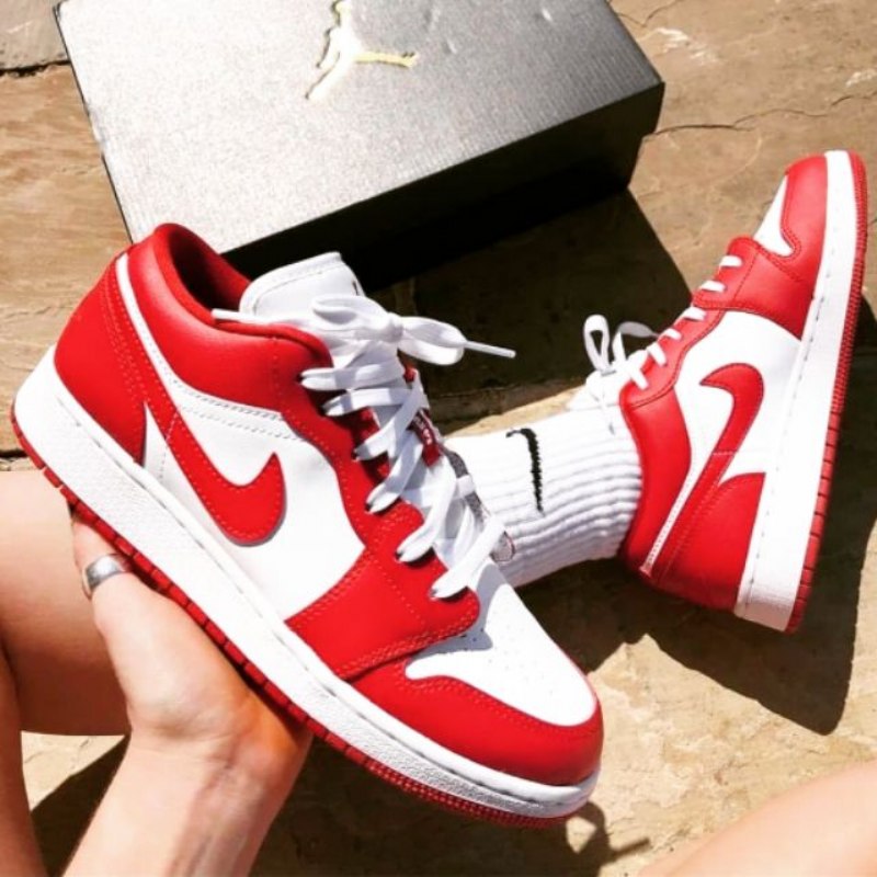 Air Jordan 1 Low Gym Punainen Valkoinen