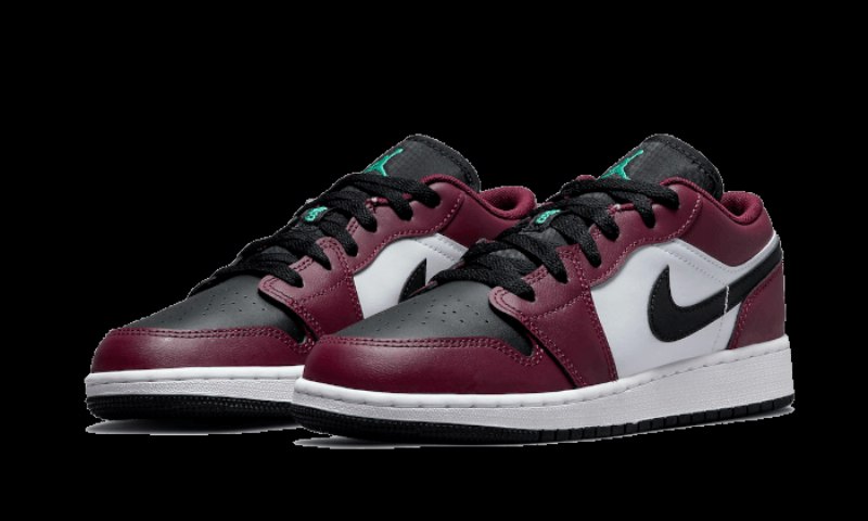 Air Jordan 1 Low Se Tumma Puurikari Musta Roma Vihreä