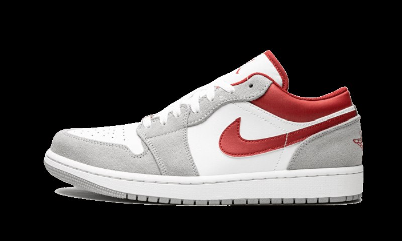 Air Jordan 1 Low Se Vaalea Savuharmaa Gym Punainen