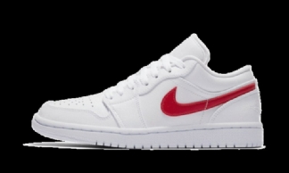 Air Jordan 1 Low White University Red