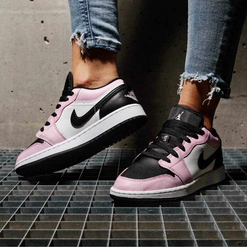Air Jordan 1 Matala Valkoinen Vaalea Arctic Pink