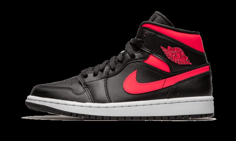 Air Jordan 1 Mid Black Siren Punainen