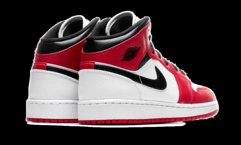 Air Jordan 1 Mid Chicago Valkoinen