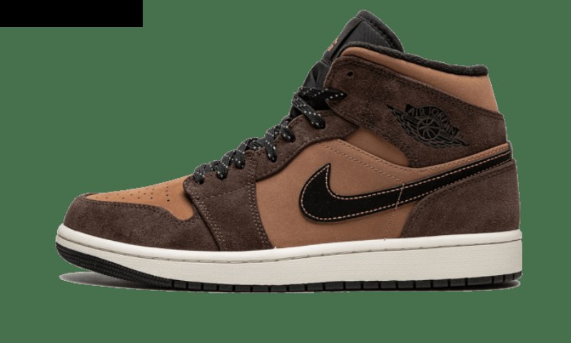 Air Jordan 1 Mid Earthy Brown