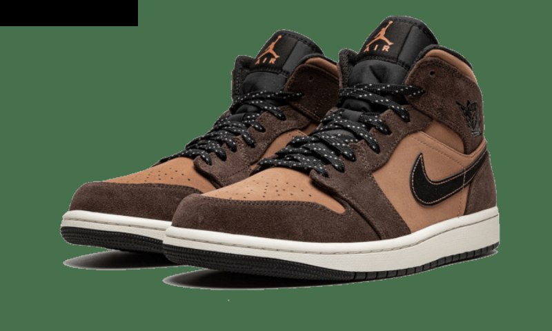 Air Jordan 1 Mid Earthy Brown