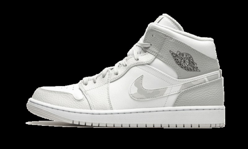 Air Jordan 1 Mid Gray Camo