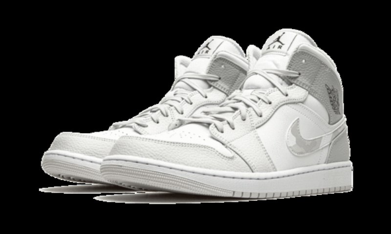 Air Jordan 1 Mid Gray Camo
