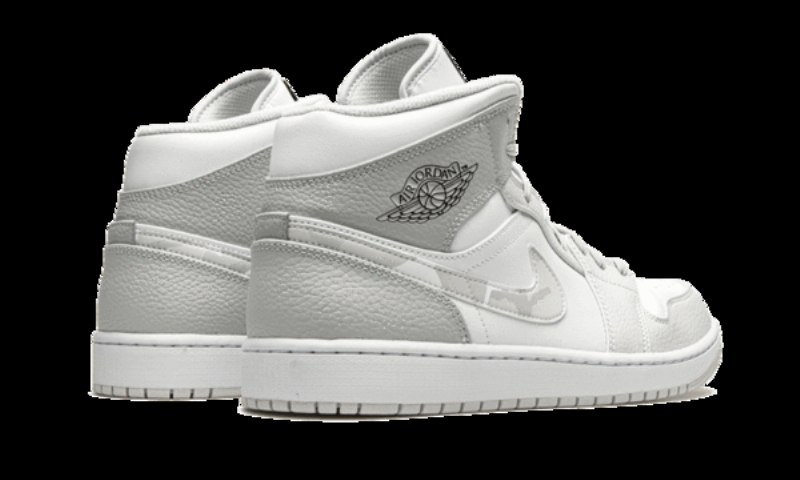Air Jordan 1 Mid Gray Camo