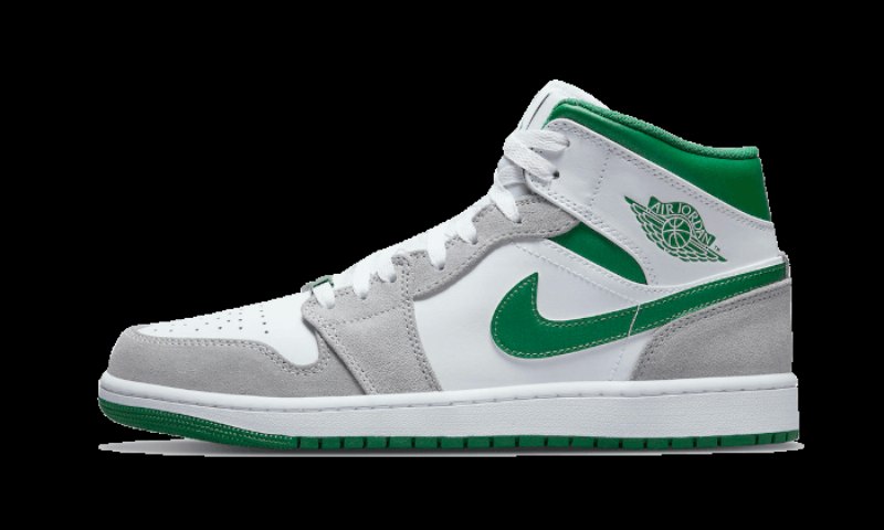 Air Jordan 1 Mid Gray Green