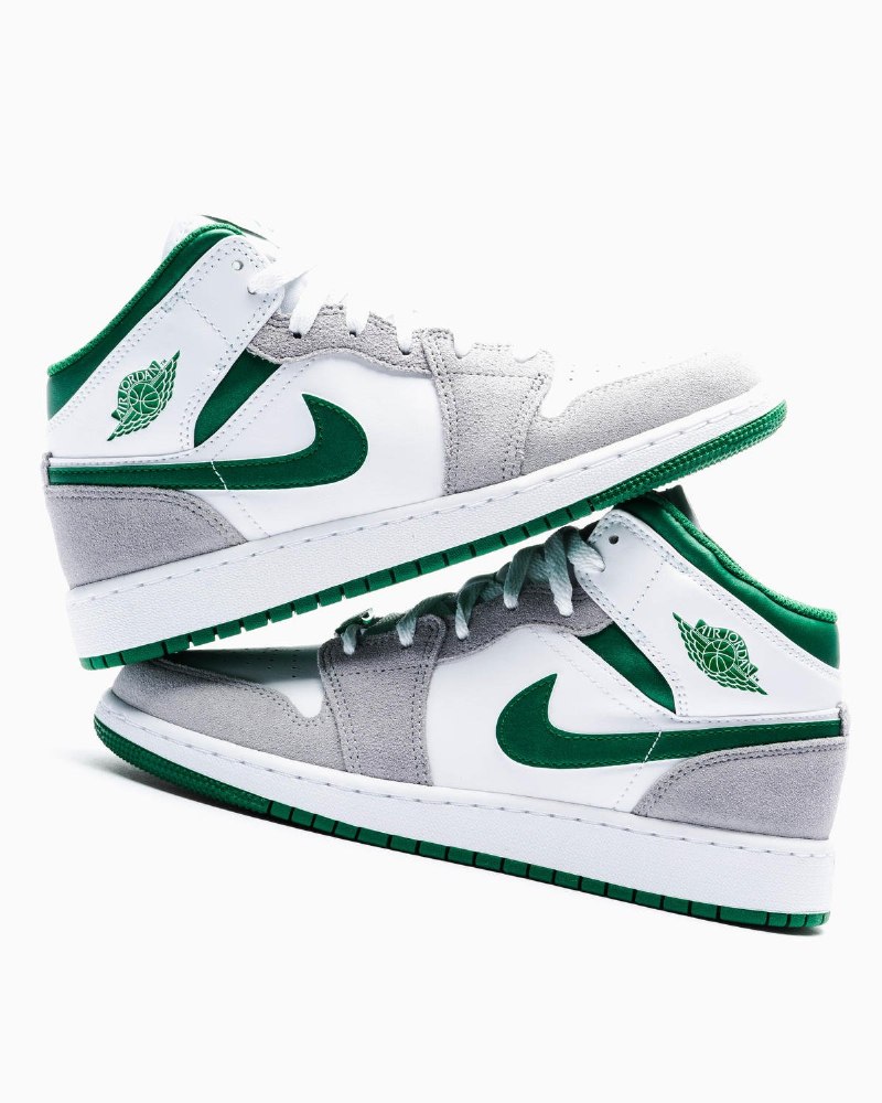 Air Jordan 1 Mid Gray Green