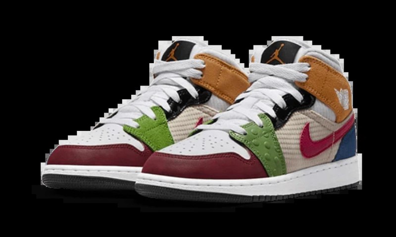Air Jordan 1 Mid Gs Patchwork