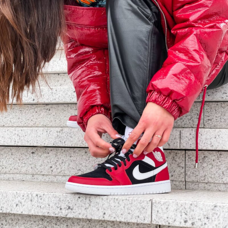 Air Jordan 1 Mid Gym Punainen Musta