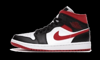 Air Jordan 1 Mid Gym Punainen Mustavalkoinen