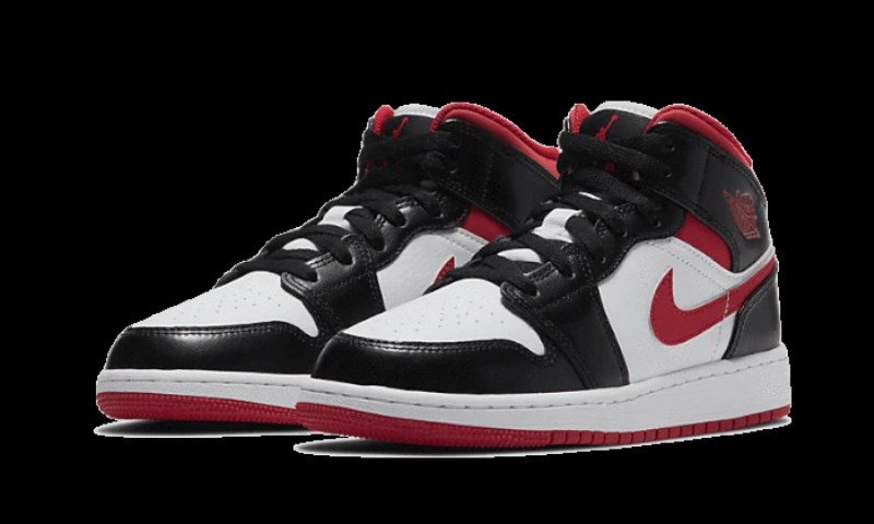 Air Jordan 1 Mid Gym Punainen Mustavalkoinen