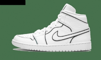 Air Jordan 1 Mid Iriscent Reflective White
