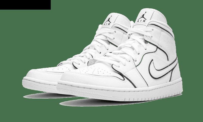 Air Jordan 1 Mid Iriscent Reflective White