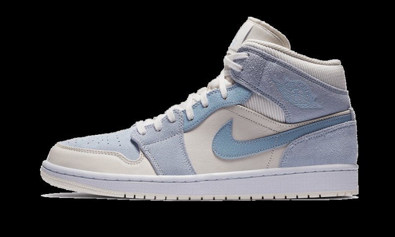 Air Jordan 1 Mid Mixed Tekstiurit Sininen