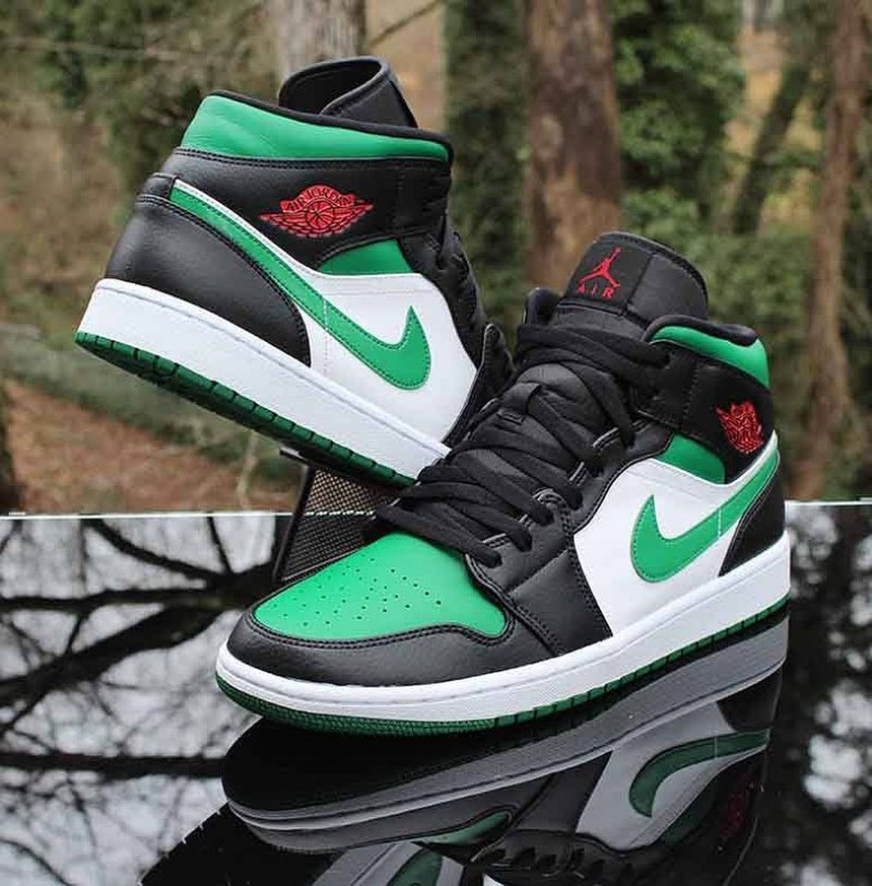 Air Jordan 1 Mid Pine Green