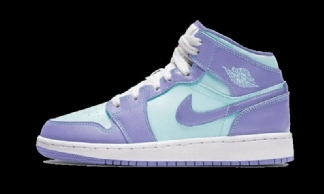 Air Jordan 1 Mid Purple Aqua