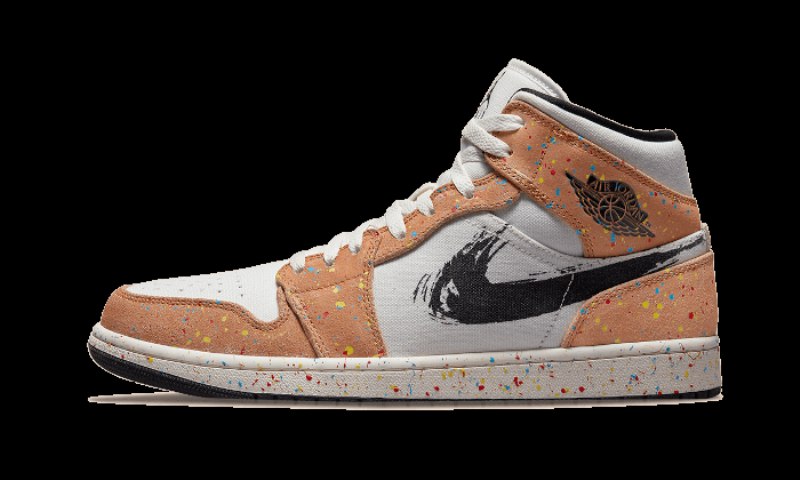Air Jordan 1 Mid Se Brushstroke