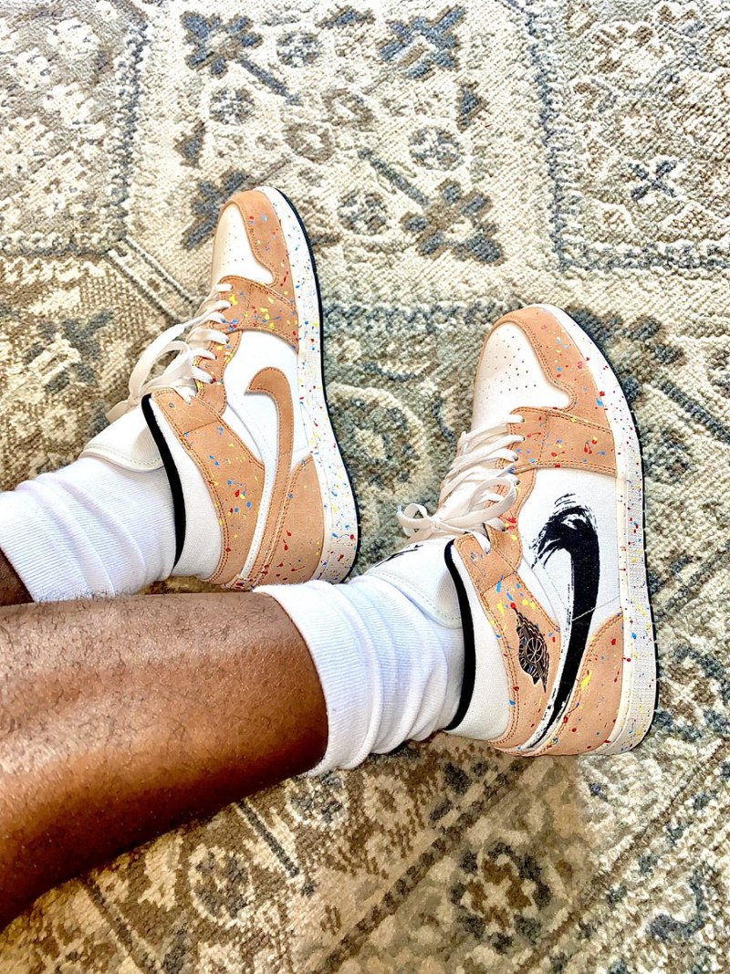 Air Jordan 1 Mid Se Brushstroke