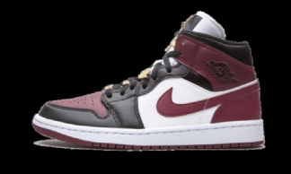 Air Jordan 1 Mid Se Musta Tummaa Puukaria