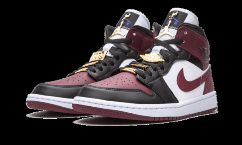 Air Jordan 1 Mid Se Musta Tummaa Puukaria
