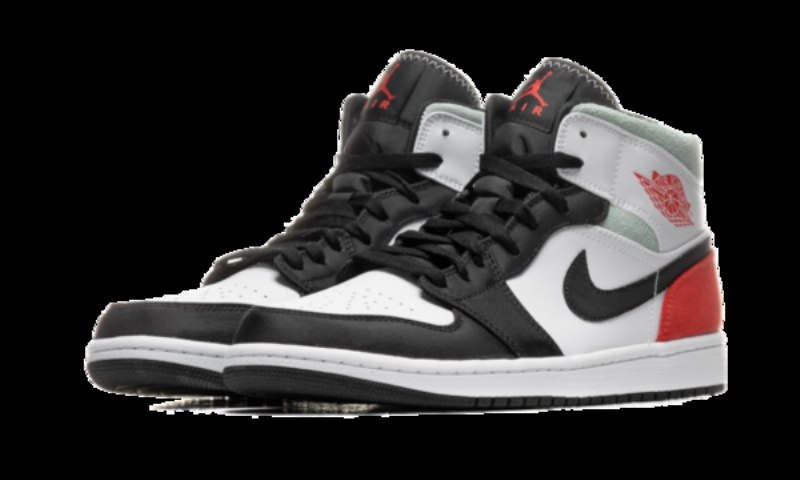 Air Jordan 1 Mid Se Union Musta Toe