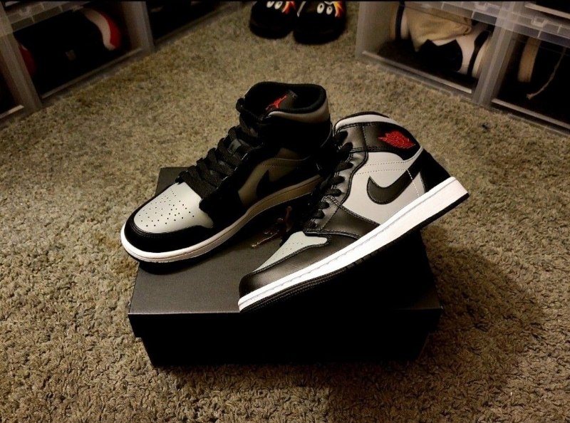 Air Jordan 1 Mid Shadow Punainen